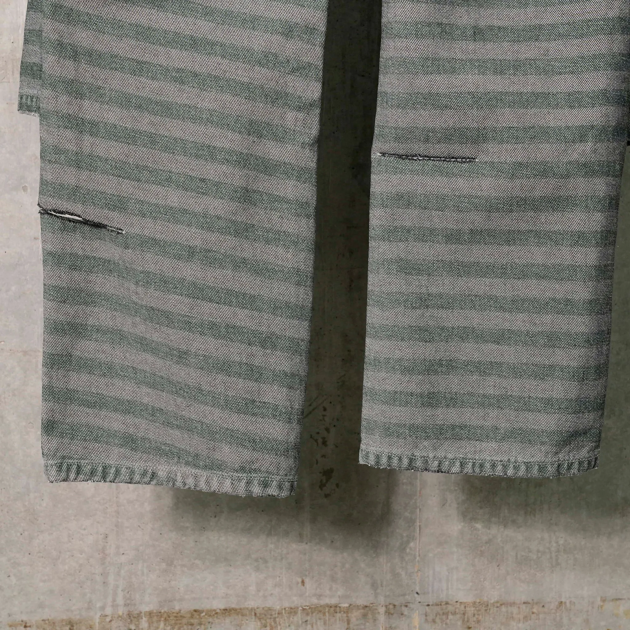 APRON STRIPED DENIM PANTS / FORREST