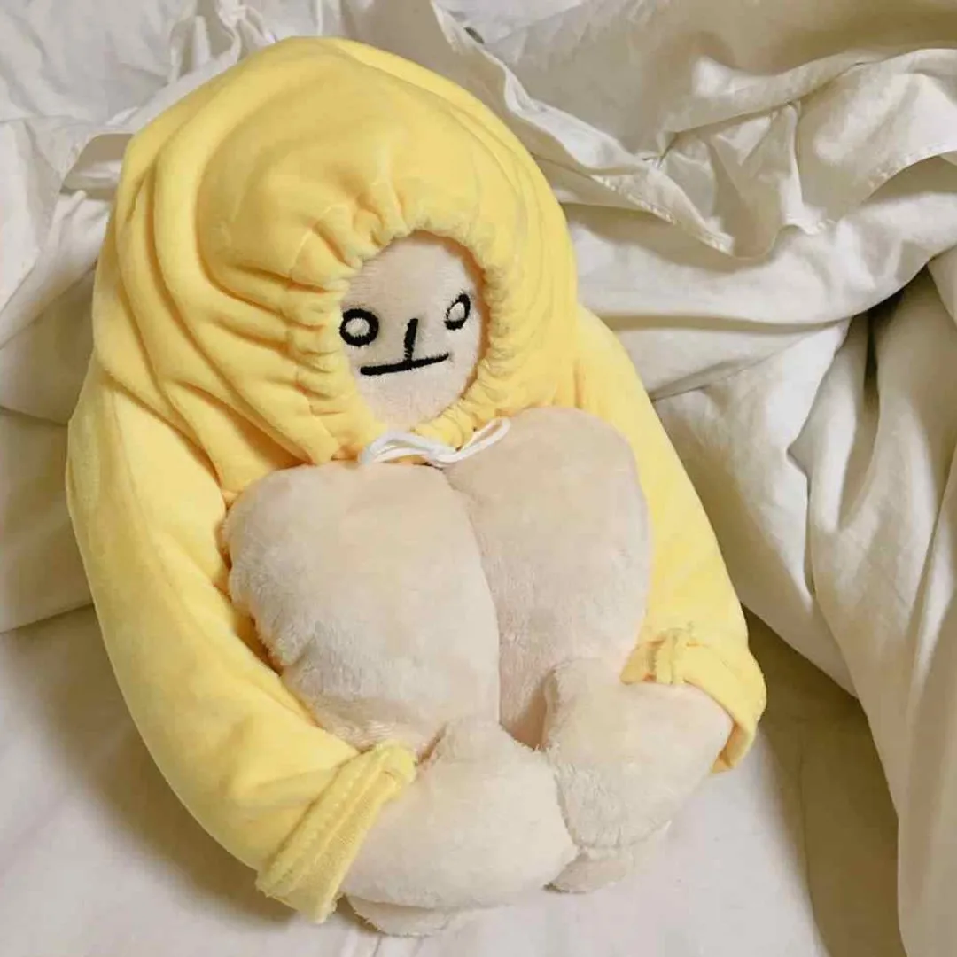Cute Moody Banana Stuffed Toy Kawaii Plushies