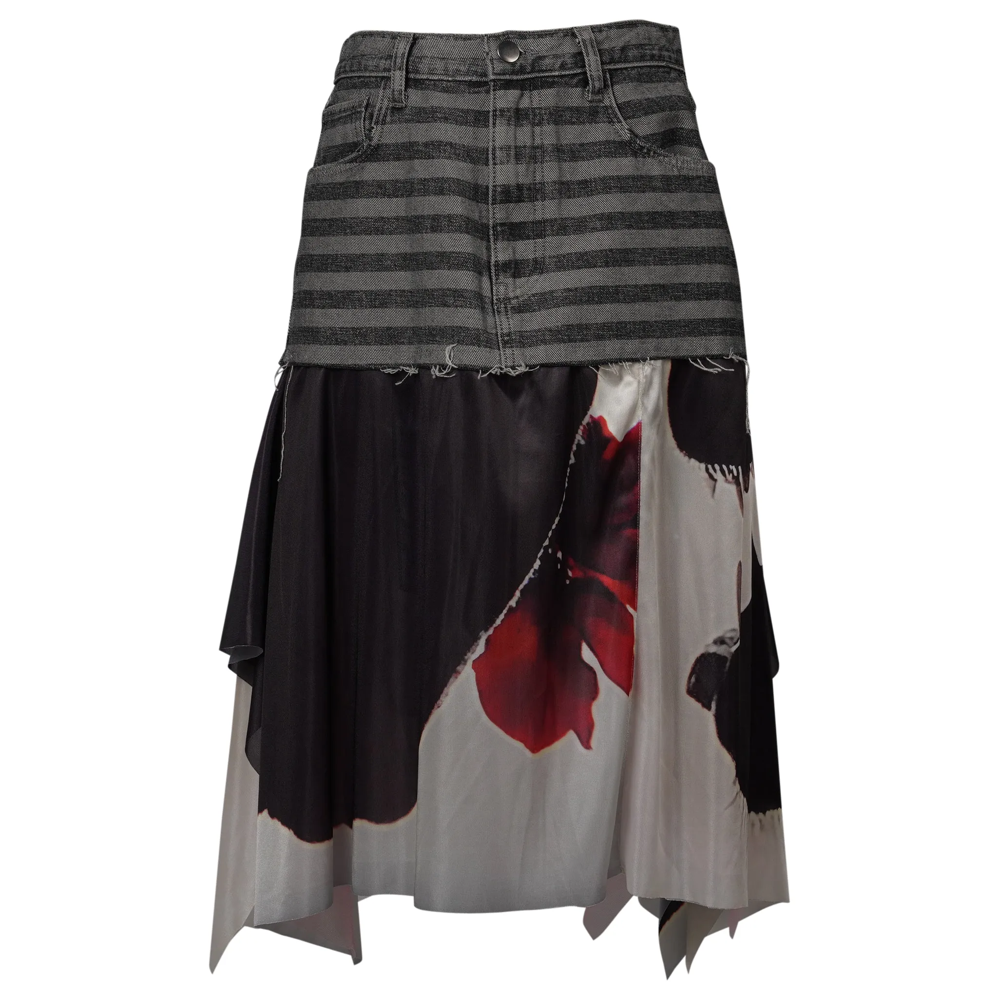 DENIM CLOTH SKIRT / FLYTRAP
