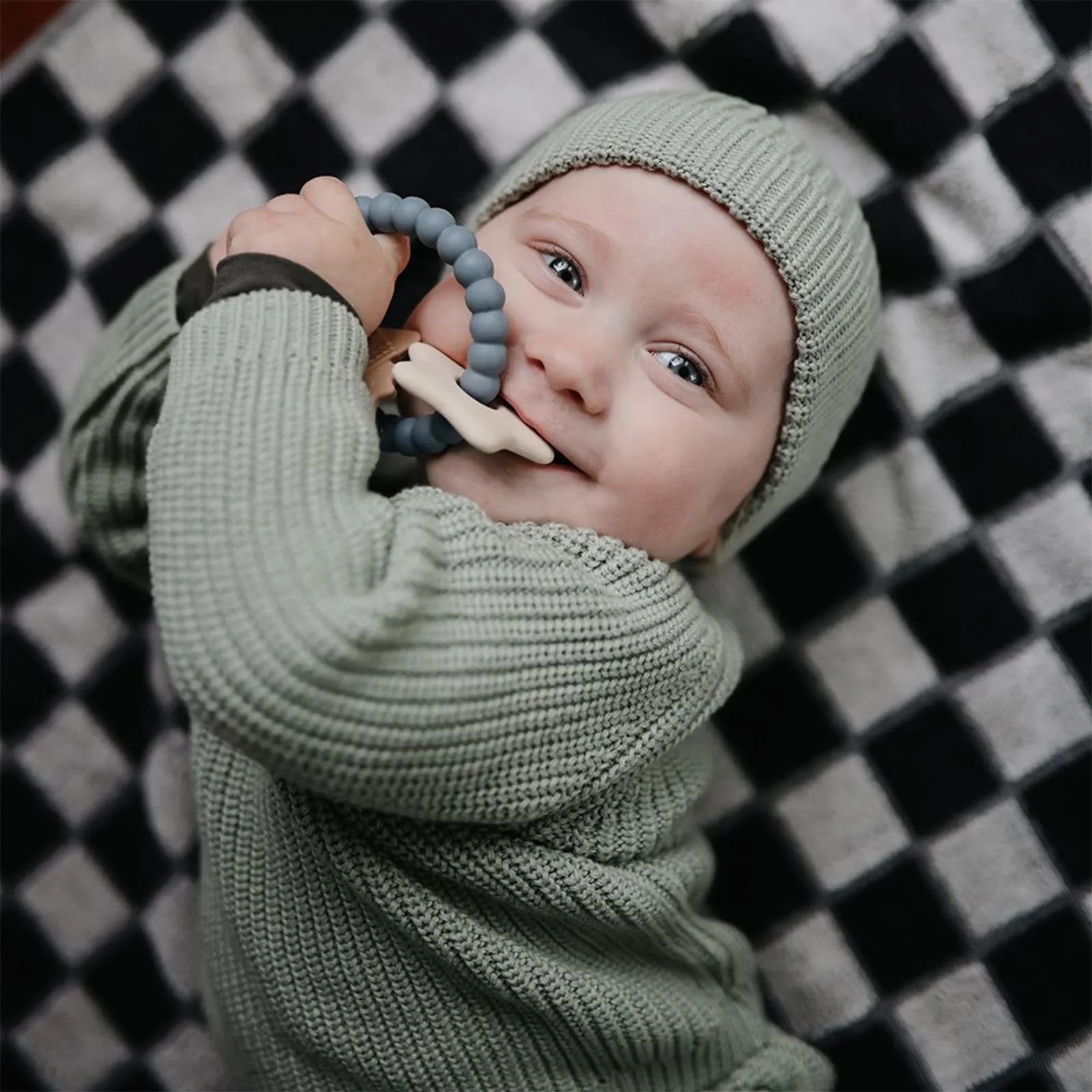 Mushie Space Teething Ring