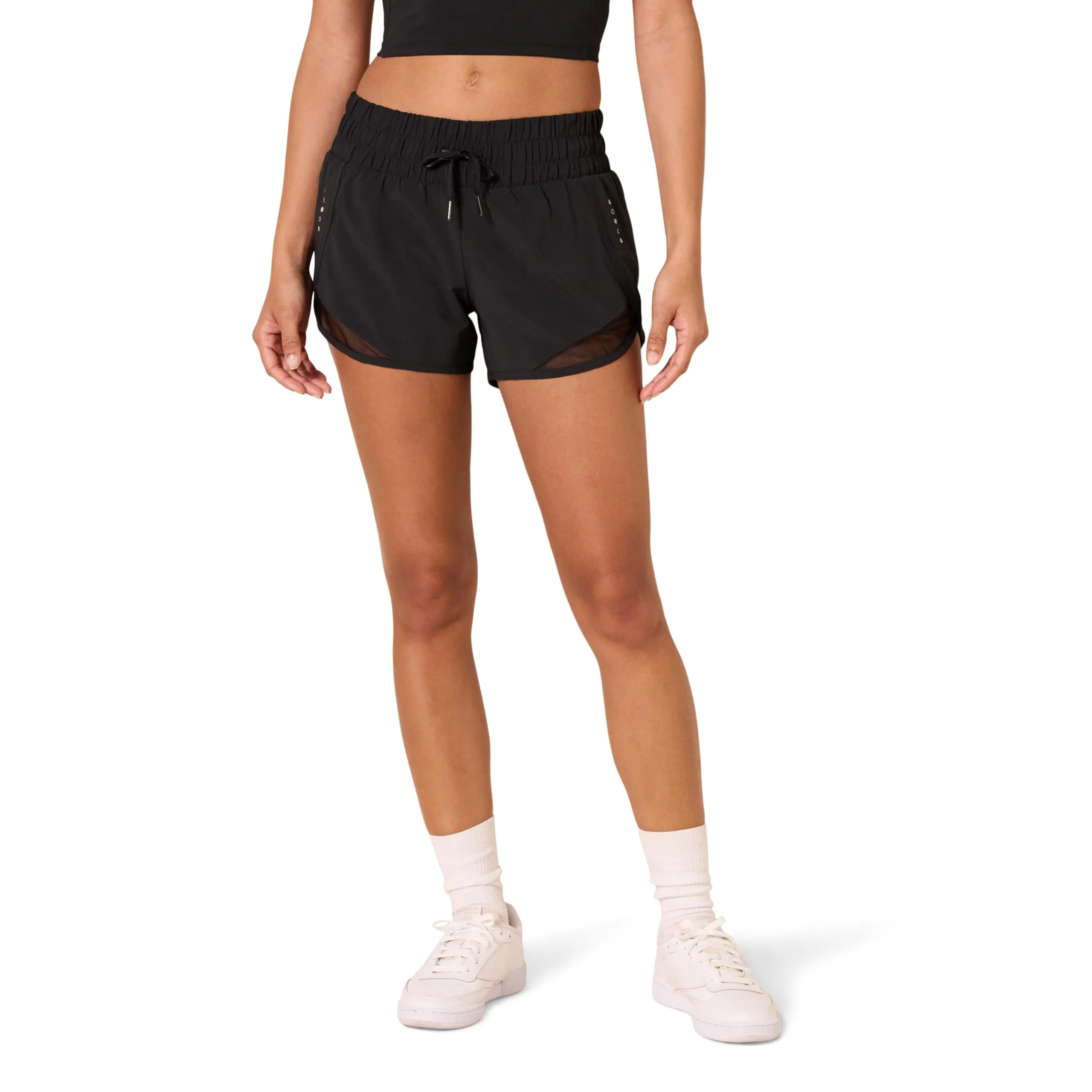 Short de Course Tiss Coupe Classique avec Ceinture Fronce